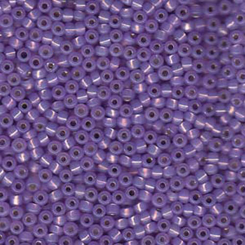 Miyuki 8/0 Rocaille Bead - 8-9574 - Dyed Lilac Silver Lined Alabaster - 250gm Bag