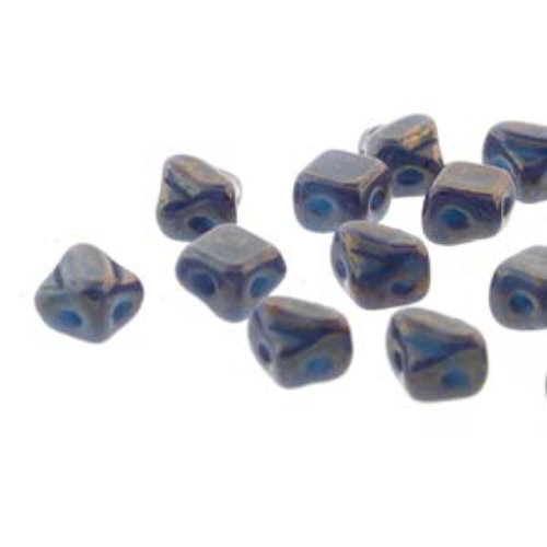 Silky 5mm - Blue Turquoise Luminous - SQ205-63030-15495 - 40 Bead Strand