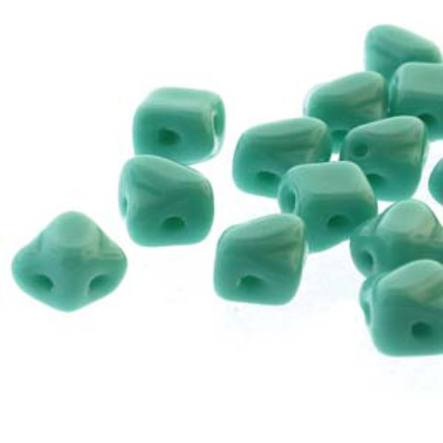 Silky 5mm - Green Turquoise - SQ205-63130 - 40 Bead Strand
