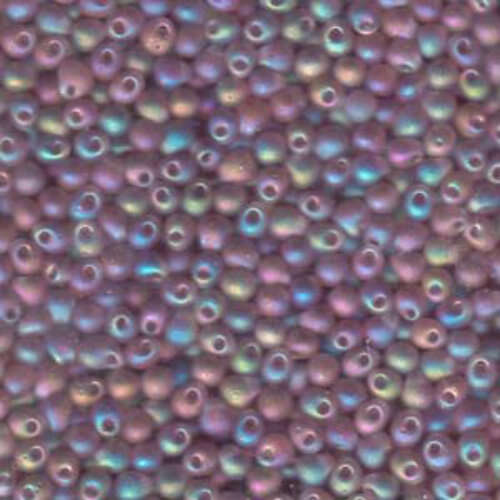 Miyuki 3.4mm Drop Bead - DP-9142FR - Matte Transparent Smoky Amethyst AB - 250gm Bag