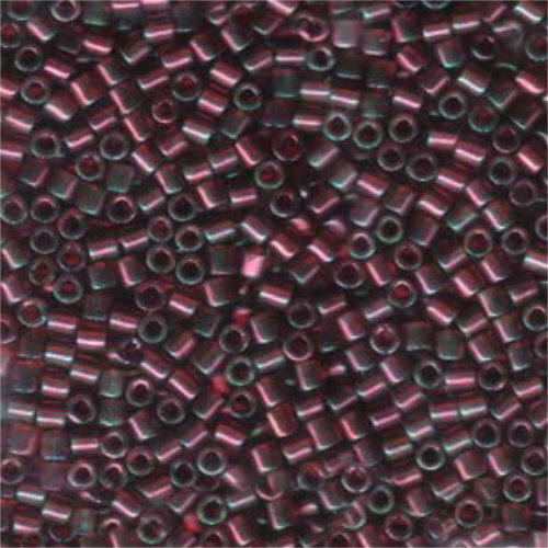 Miyuki 8/0 Delica Bead - DBL-0105 - Gold Luster Transparent Red - 100gm Bag