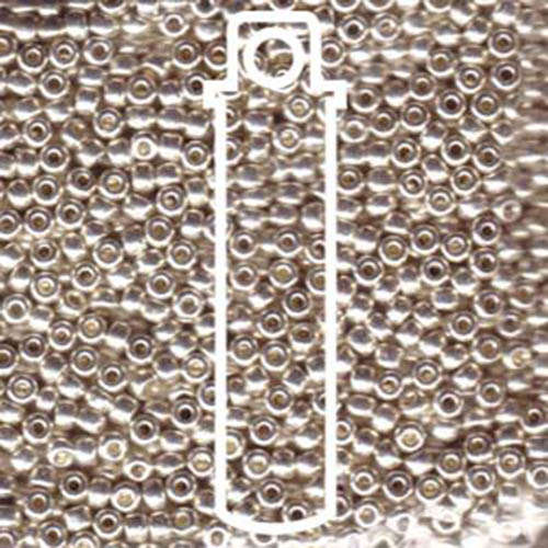 Miyuki 8/0 Rocaille Bead - 8-91051 - Galvanized Silver - 22gm Tube