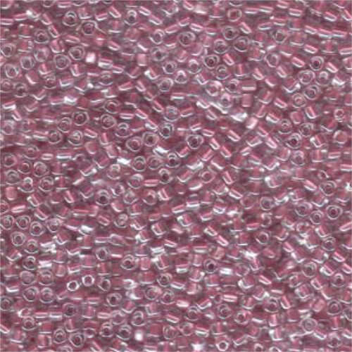 Miyuki 10/0 Triangle Bead - TR10-1132 - Rose Lined Crystal - 250gm Bag