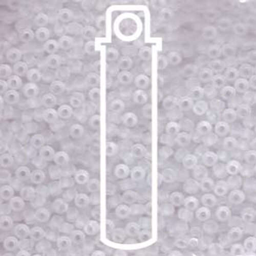 Miyuki 8/0 Rocaille Bead - 8-9131F - Matte Transparent Crystal - 22gm Tube