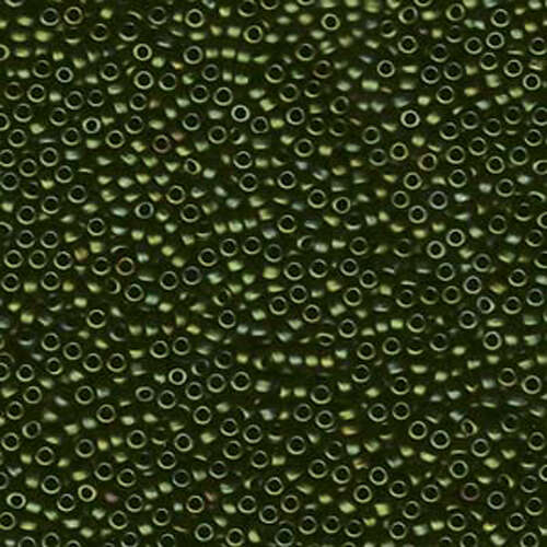 Miyuki 11/0 Rocaille Bead - 11-92015 - Matte Metallic Dark Olive - 250gm Bag