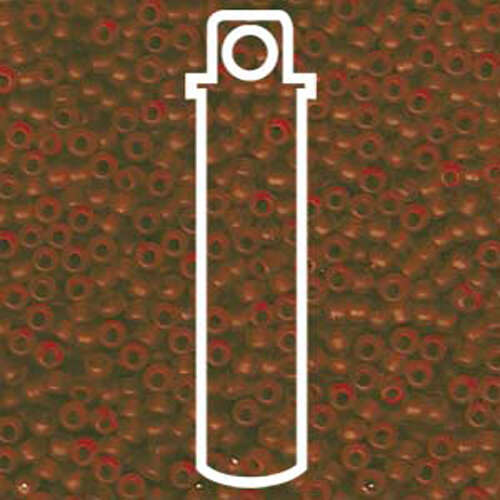 Miyuki 8/0 Rocaille Bead - 8-9133F - Matte Transparent Topaz - 22gm Tube