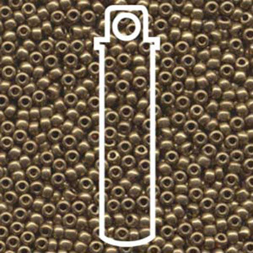 Miyuki 8/0 Rocaille Bead - 8-9457L - Metallic Light Bronze - 22gm Tube