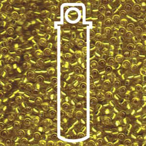 Miyuki 8/0 Rocaille Bead - 8-96 - Silver Lined Yellow - 22gm Tube