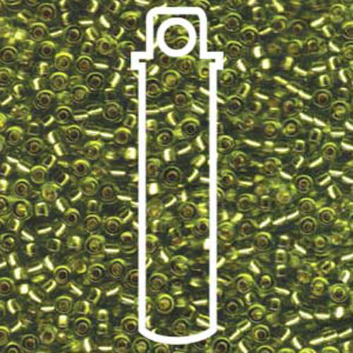 Miyuki 8/0 Rocaille Bead - 8-914 - Silver Lined Chartreuse - 22gm Tube
