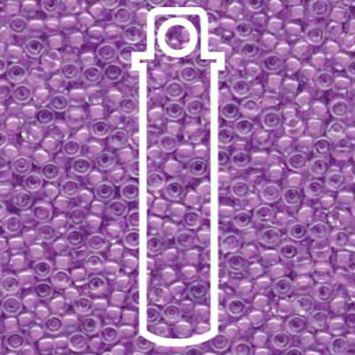 Miyuki 8/0 Rocaille Bead - 8-9222 - Orchid Lined Crystal - 22gm Tube