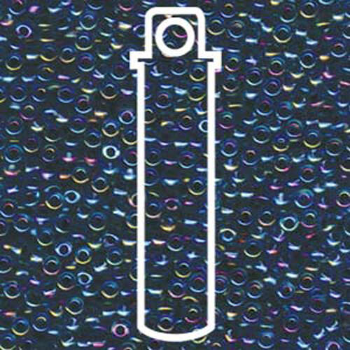 Miyuki 8/0 Rocaille Bead - 8-9339 - Blue Lined Aqua AB - 22gm Tube