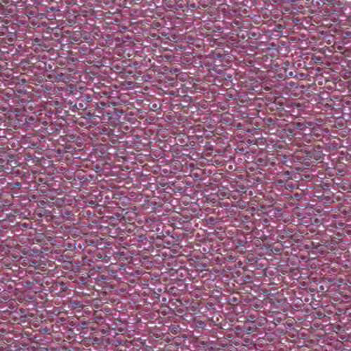 Miyuki 15/0 Rocaille Bead - 15-9264 - Magenta Lined Crystal AB - 250gm Bag