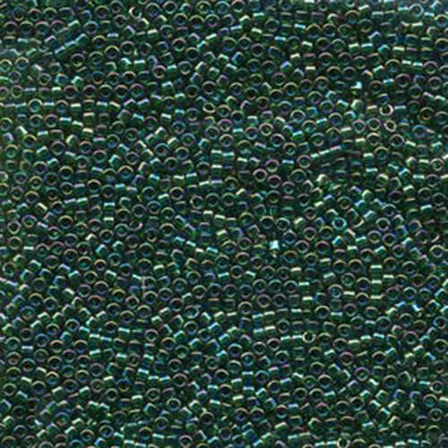 Miyuki 11/0 Delica Bead - DB175 - Transparent Emerald AB - 100gm Bag