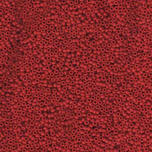 Miyuki 15/0 Rocaille Bead - 15-9408F - Matte Opaque Red - 250gm Bag