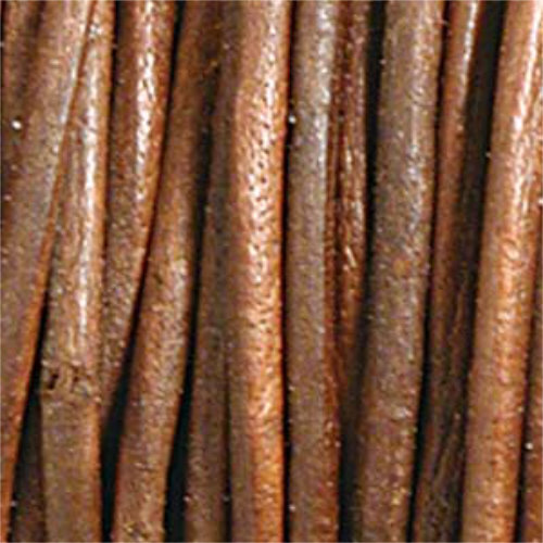 0.5mm Indian Leather Antique Red Brown - 25 Yards - 22.5 Metres Roll