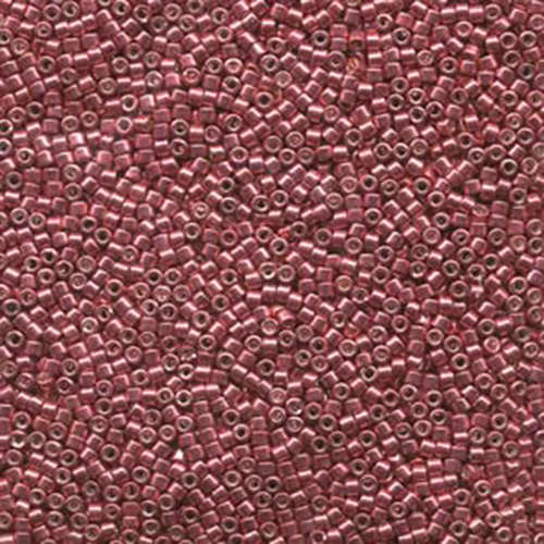 Miyuki 11/0 Delica Bead - DB428 - Galvanized Dyed Raspberry - 100gm Bag