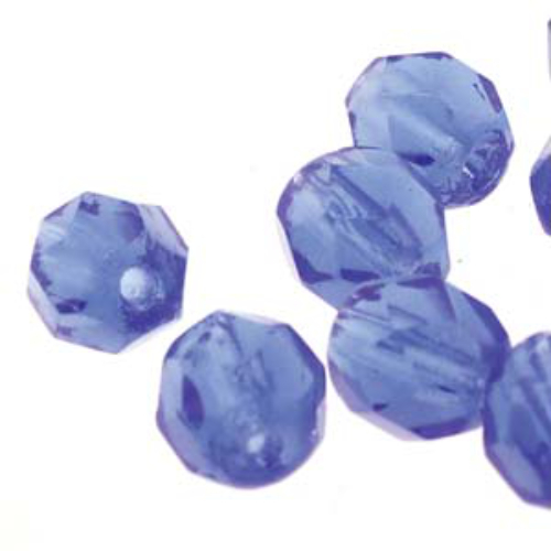 4mm Sapphire Round Faceted Beads - 100 Bead Strand - FPR043005