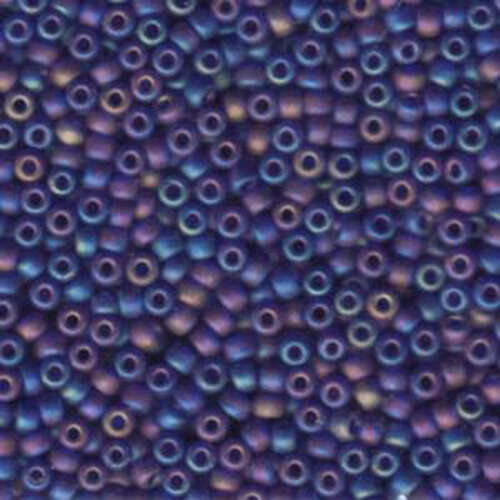 Miyuki 8/0 Rocaille Bead - 8-9151FR - Matte Transparent Cobalt AB - 250gm Bag