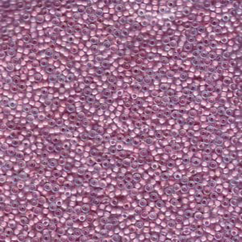 Miyuki 15/0 Rocaille Bead - 15-92201 - Pale Lilac Lined Crystal AB - 250gm Bag