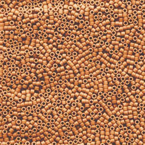 Miyuki 11/0 Delica Bead - DB1583 - Matte Opaque Mandarin - 100gm Bag