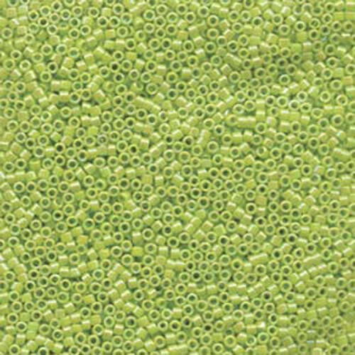 Miyuki 11/0 Delica Bead - DB1246 - Transparent Lime AB - 100gm Bag