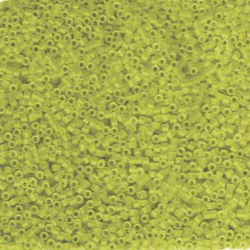Miyuki 11/0 Delica Bead - DB1266 - Matte Transparent Lime - 100gm Bag