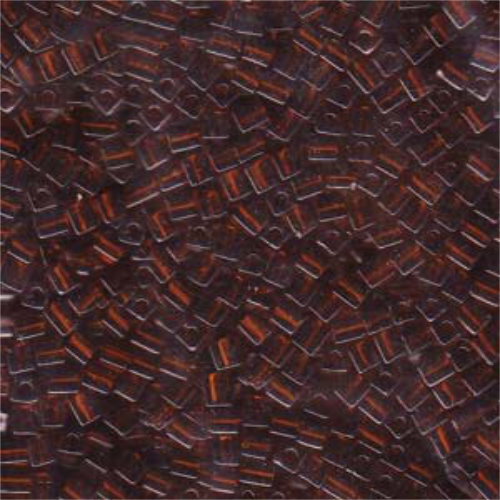 Miyuki 3mm (SB3) Square Bead - SB3-134 - Transparent Dark Topaz - 250gm Bag