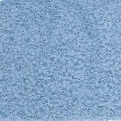 Miyuki 11/0 Delica Bead - DB1269 - Matte Transparent Ocean Blue - 100gm Bag