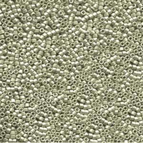 Miyuki 11/0 Delica Bead - DB1181 - Galvanized Semi-Frost Aloe - 100gm Bag