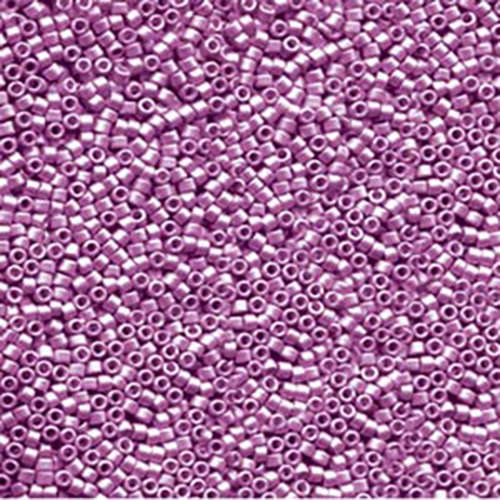Miyuki 11/0 Delica Bead - DB1184 - Galvanized Semi-Frost Magenta - 100gm Bag