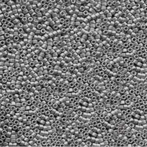 Miyuki 11/0 Delica Bead - DB1186 - Galvanized Semi-Frost Graphite - 100gm Bag