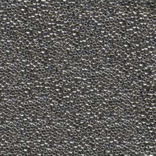 Miyuki 15/0 Rocaille Bead - 15-9190 - Metallic Steel - 100gm Bag