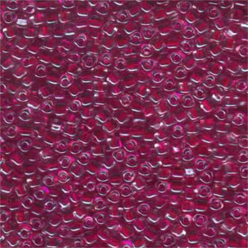 Miyuki 8/0 Triangle Bead - TR8-1140 - Cranberry Lined Crystal - 250gm Bag