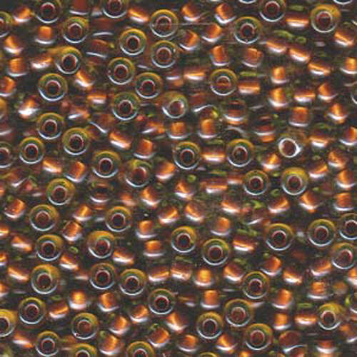 Miyuki 6/0 Rocaille Bead - 6-93805 - Pearlized Peridot Lined Copper - 250gm Bag