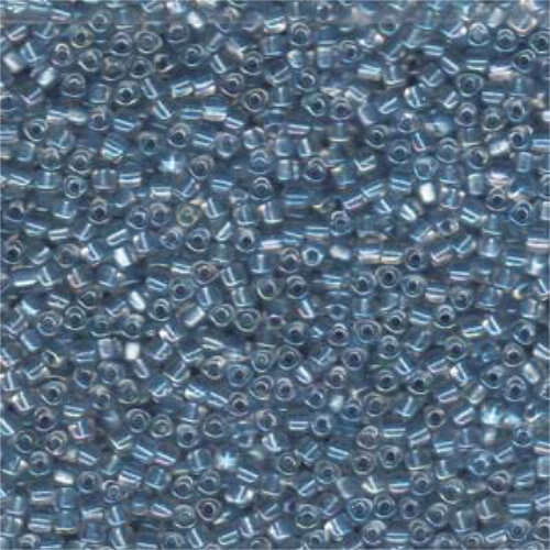 Miyuki 10/0 Triangle Bead - TR10-1137 - Sea Blue Lined Crystal - 250gm Bag