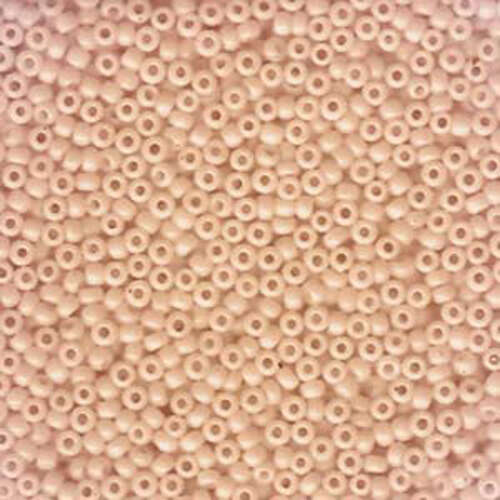 Miyuki 11/0 Rocaille Bead - 11-92345 - Semi Matte Salmon Lined Opal - 250gm Bag
