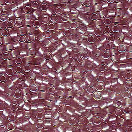 Miyuki 11/0 Delica Bead - DB1745 - Sparkling Antique Rose Lined Crystal AB - 100gm Bag