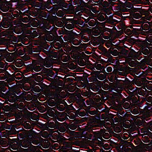 Miyuki 11/0 Delica Bead - DB1751 - Sparkling Red Lined Topaz AB - 100gm Bag