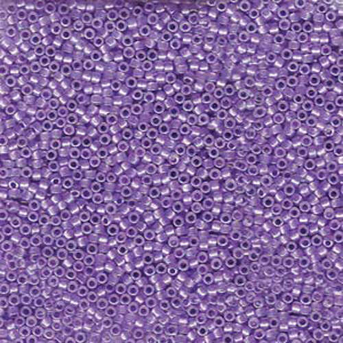 Miyuki 11/0 Delica Bead - DB1753 - Sparkling Purple Lined Opal AB - 100gm Bag