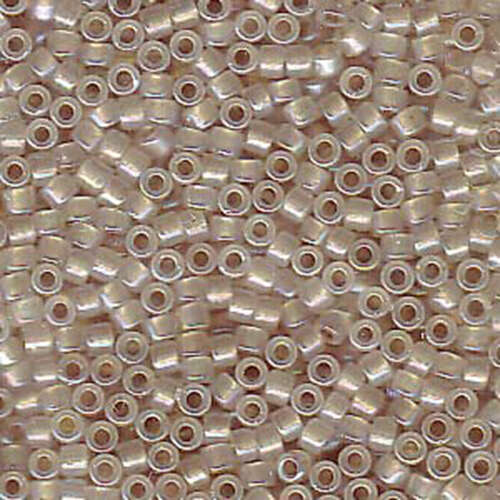 Miyuki 11/0 Delica Bead - DB1731 - Transparent Beige Lined Opal AB - 100gm Bag