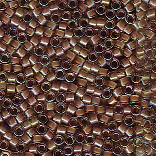 Miyuki 11/0 Delica Bead - DB1732 - Sparkling Cocoa Lined Crystal AB - 100gm Bag