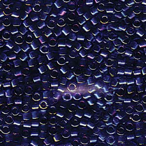 Miyuki 11/0 Delica Bead - DB1763 - Sparkling Emerald Lined Cobalt AB - 100gm Bag