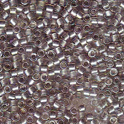 Miyuki 11/0 Delica Bead - DB1772 - Sparkling Pewter Lined Crystal AB - 100gm Bag