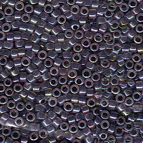 Miyuki 11/0 Delica Bead - DB1774 - Sparkling Gray Lined Opal AB - 100gm Bag