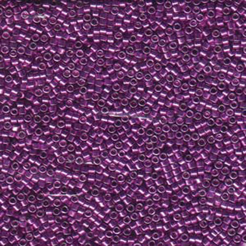 Miyuki 11/0 Delica Bead - DB431 - Galvanized Dyed Fuchsia - 100gm Bag