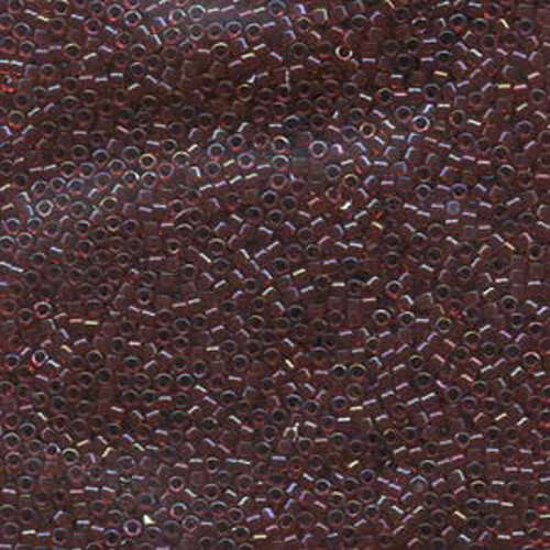 Miyuki 11/0 Delica Bead - DB296 - Lined Red / Cranberry AB - 100gm Bag
