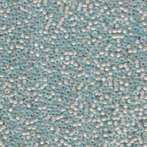 Miyuki 11/0 Rocaille Bead - 11-9351 - Cream Lined Aqua - 250gm Bag