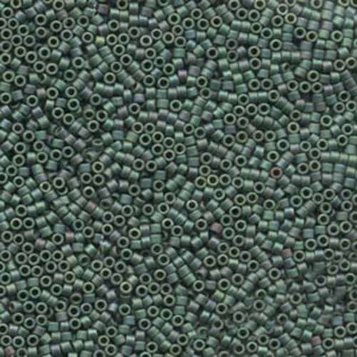 Miyuki 11/0 Delica Bead - DB373 - Matte Metallic Leaf Green - 100gm Bag