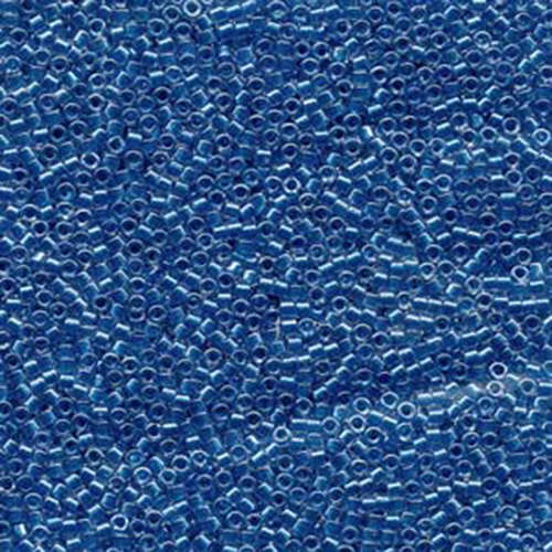 Miyuki 11/0 Delica Bead - DB920 - Sparkling Cerulean Blue Lined Crystal - 100gm Bag