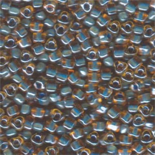 Miyuki 5/0 Triangle Bead - TR5-1169 - Topaz Lined Slate Blue AB - 250gm Bag